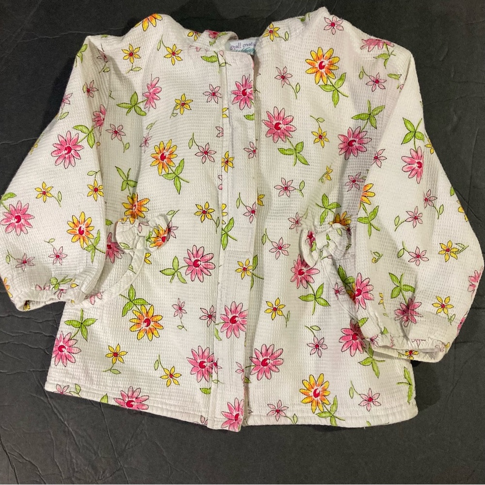 Small Creations Lord & Taylor Size 24 mo. Floral, hooded & lined jacket, EUC